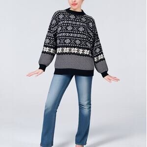 American Pride Vintage Black and White Sweater Size XXL